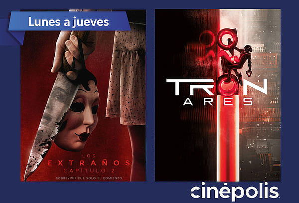 Cinépolis: Entrada 2D Sala Tradicional de Lunes a Jueves