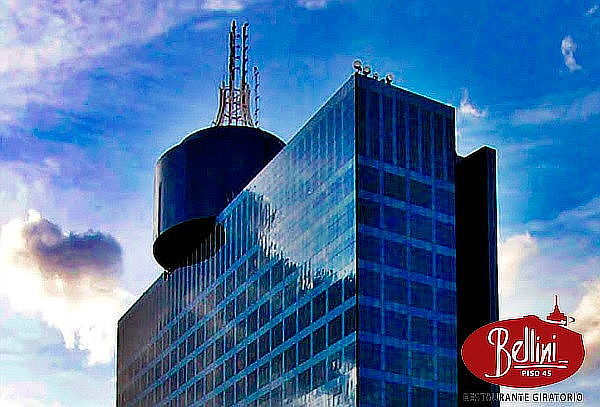 Restaurante giratorio 360° Menú de 4 Tiempos + Copa de Vino	