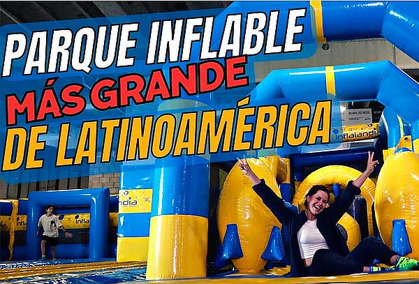 INFLALANDIA: Acceso VIP Day pass de Lunes a Domingo¡6 Suc!