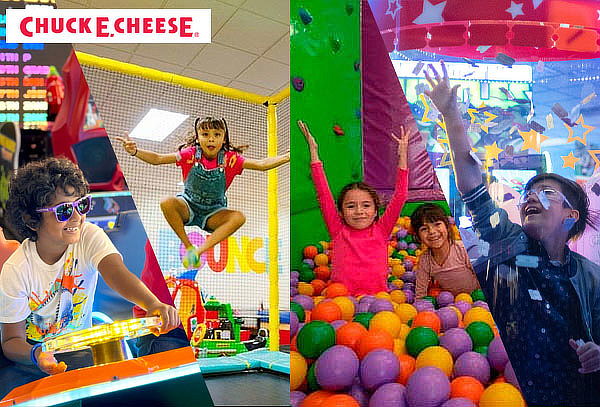 COMBO VIDEOJUEGOS (60 juegos)+ JUEGO ACTIVO en Chuck Cheese®
