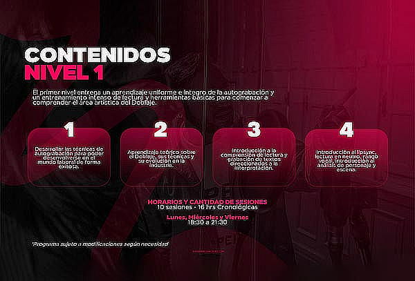 Curso de Doblaje Profesional – NIVEL 1 Online