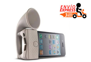 iPhone Speaker BLANCO, Amplifica el Volumen 50%