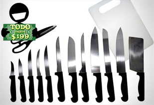 Kit de cuchillos con 22 piezas 66%