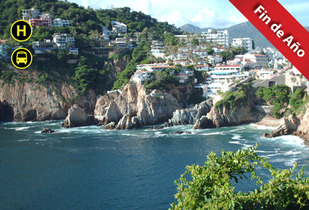 Fin de Año en Acapulco: Autobús + Hotel 4* + Visitas