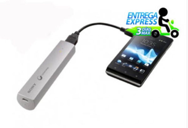 Batería portátil blanca de emergencia Sony 51%