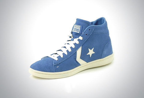 Tenis Converse Leather Mid Blue 