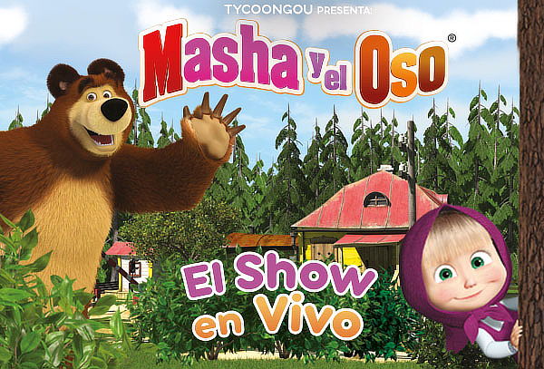 ¡ÚNICAS FECHAS! Masha y el Oso El Show en Vivo 5 y 6 Agosto 