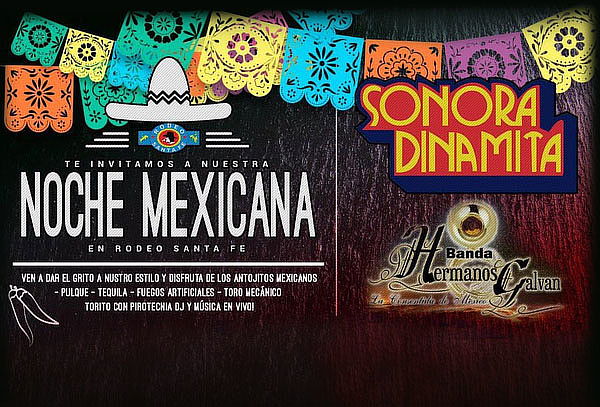 2x1Noche Mexicana con la Sonora Dinamita en el Rodeo Sta Fe 