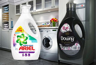 Ariel Power Liquid Color 3L + Downy Black Elegance 3L.