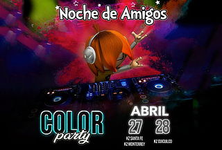 RELÁMPAGO: KidZania Noches de Amigos COLOR PARTY RELÁMPAGO: KidZania Noches de Amigos COLOR PARTY