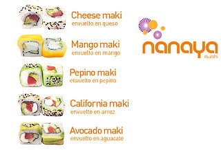 Entrada + 2 Rollos de Sushi + 2 Bebidas en Nanaya 2 Suc Entrada + 2 Rollos de Sushi + 2 Bebidas en Nanaya 2 Suc