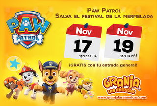 Acceso a Granja las Américas: Incluye show Paw Patrol Acceso a Granja las Américas: Incluye show Paw Patrol
