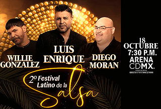 2° Festival Latino de la Salsa en Arena CDMX 18 Octubre 