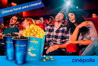 RELÁMPAGO: 2 Entradas 2D+ Palomitas G + 2 Refrescos Medianos RELÁMPAGO: 2 Entradas 2D+ Palomitas G + 2 Refrescos Medianos
