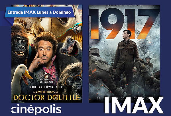 Cinépolis: Entrada Sala IMAX de Lunes a Domingo