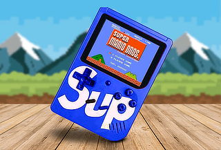 Consola Sup azul mas de 400 juegos retro en Español