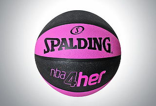 Balón Spalding Basquet 4her Rosa Negro #6
