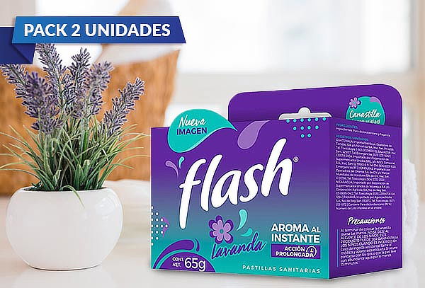 Pack de 2 o 10 Flash Pastillas Canastilla Lavanda