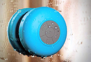 Bocina Bluetooth iShower Speaker, resistente al agua 50%