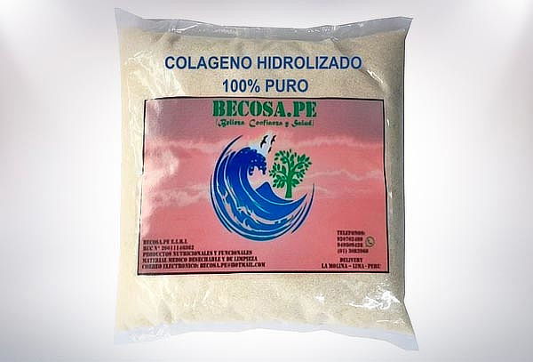 Colageno Hidrolizado100% puro. 1kg  + Dos frascos y mucho +