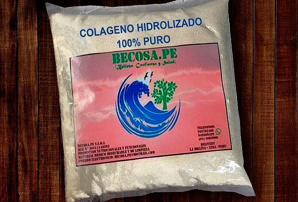 Colageno Hidrolizado100% puro. 1kg  + Dos frascos y mucho +