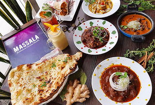 ¡Banquete Almuerzo o Cena comida India para dos! en Massala
