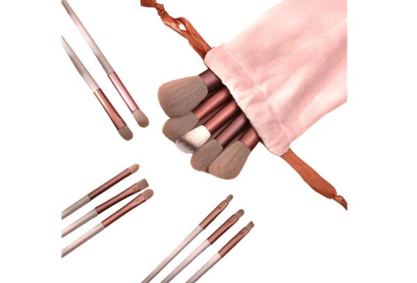 Juego Brochas 13 Piezas Maquillaje +Estuche  + Envío Gratis