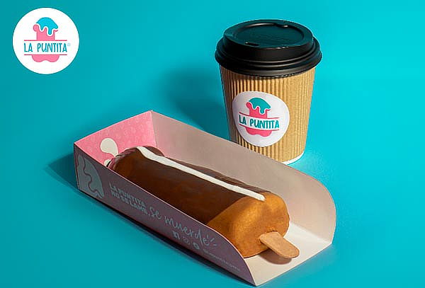 La Puntita: Wafle Africano + Cappuccino o Chocolate