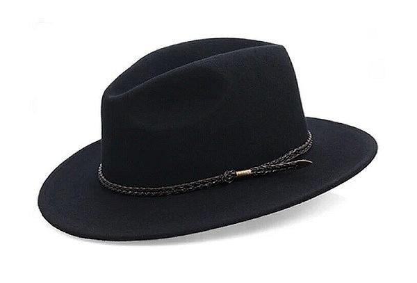 Sombrero Vaquero Unisex de Pana  Negro 