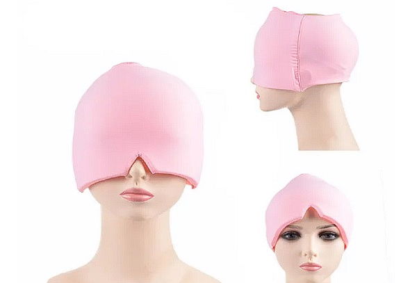 Gorro de Gel Rosado para Dolor de Cabeza