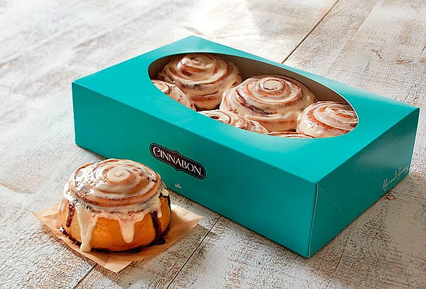 Cinnapack de 4, 6 y 9 Rollos de Canela en Cinnabon - 6 Sedes