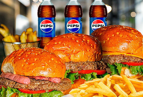 Combo Dúo o Trio: Hamburguesas + Papas + Gaseosas  350 ml 