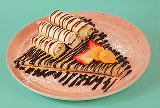 Combo de Crepe con Helado + Fruta + Jalea en Roll and Roll