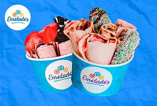 Disfruta de 2 Helados Fritos en Enrolados - 6 Sedes