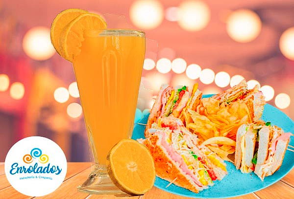 1 Club Sándwich + 1 Jugo en Enrolados 