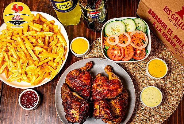 1 Pollo a la Brasa + Papas Fritas + Ensalada + Gaseosa 1.5LT