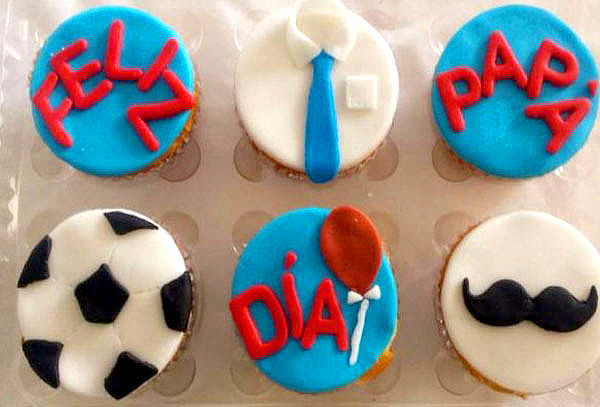 6 Cupcakes Temáticos para Decorados en Fondant