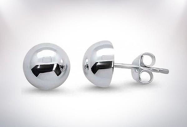 Aretes Modelo Circle Silver en Plata 950 - Tamaño a Escoger