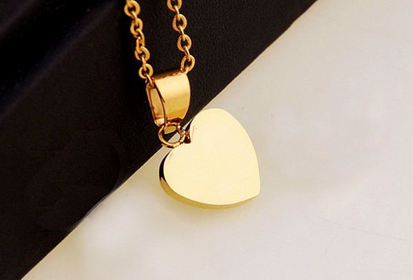 ¡Para el Amor de Tu Vida! Collar Corazón Enchapado Oro 18Kt