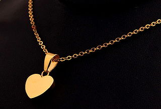 ¡Para el Amor de Tu Vida! Collar Corazón Enchapado Oro 18Kt