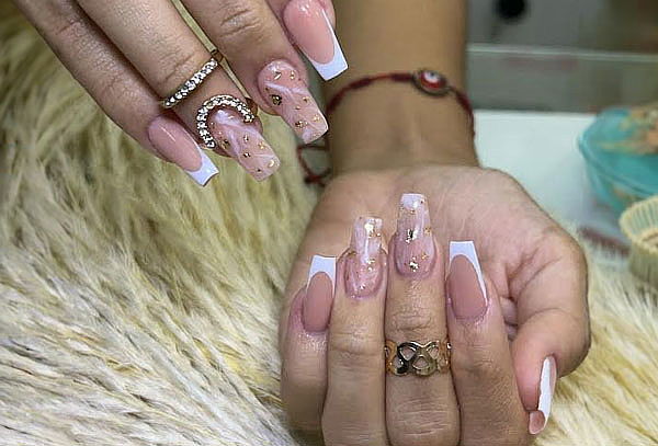 Uñas Acrilicas con Tips largo #3 o Rubber Gel y Mas
