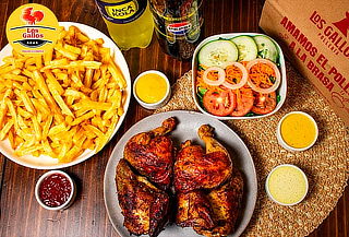 1 Pollo a la Brasa + Papas Fritas + Ensalada + Gaseosa 1.5LT