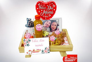 Fotodesayuno Mamá: Portaretrato + Globo + Alimentos