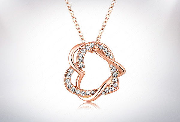 Anillo Amor Infinito Bañado en Oro Rosa 18KL 