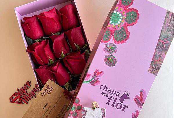 Box Premium Mamá con 6, 9 y 12 Rosas Rojas y Más 