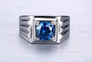 Chevalier para Caballero Plata 950 con Engaste Piedra 