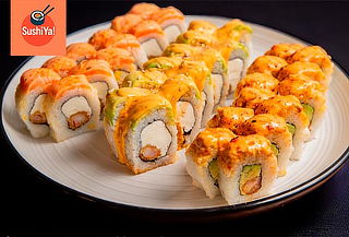 Compartamos : 30 Cortes de Makis + 2 Bebidas en Sushi Ya