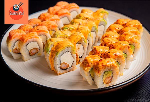 Compartamos : 30 Cortes de Makis + 2 Bebidas en Sushi Ya