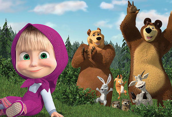 ¡Teatro para niños! Masha y el Oso en la Granja de Zenon 
