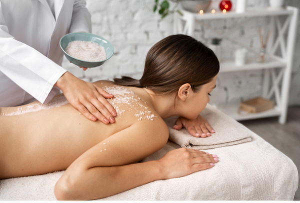 Exfoliación y Aclaramiento de Espalda